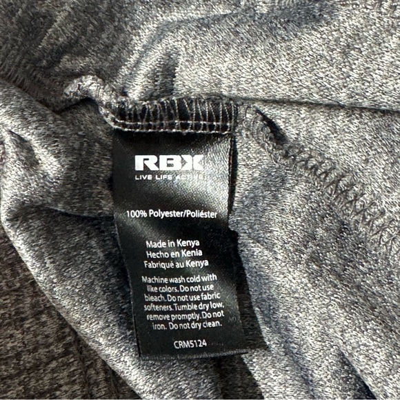 RBX Men's Heather Gray Athletic Shorts Size Large - Picture 4 of 7